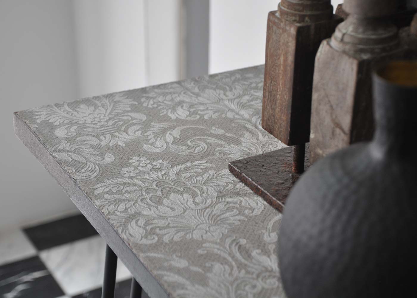 CONCRETE CHINTZ CONSOLE